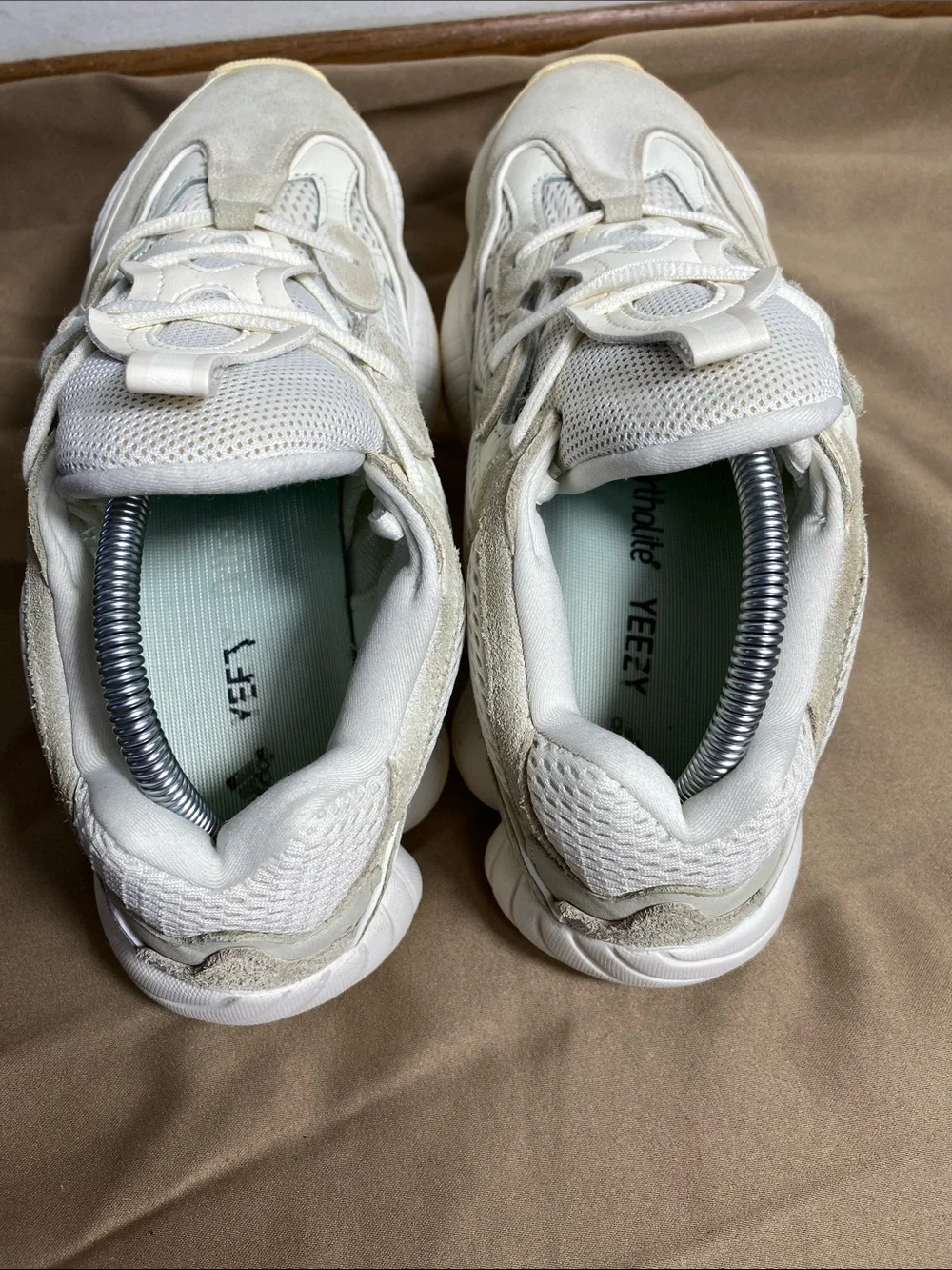 Adidas Yeezy 500 'Bone White' FV3573 Kanye Shoes Sneakers Mens Size 10 Used